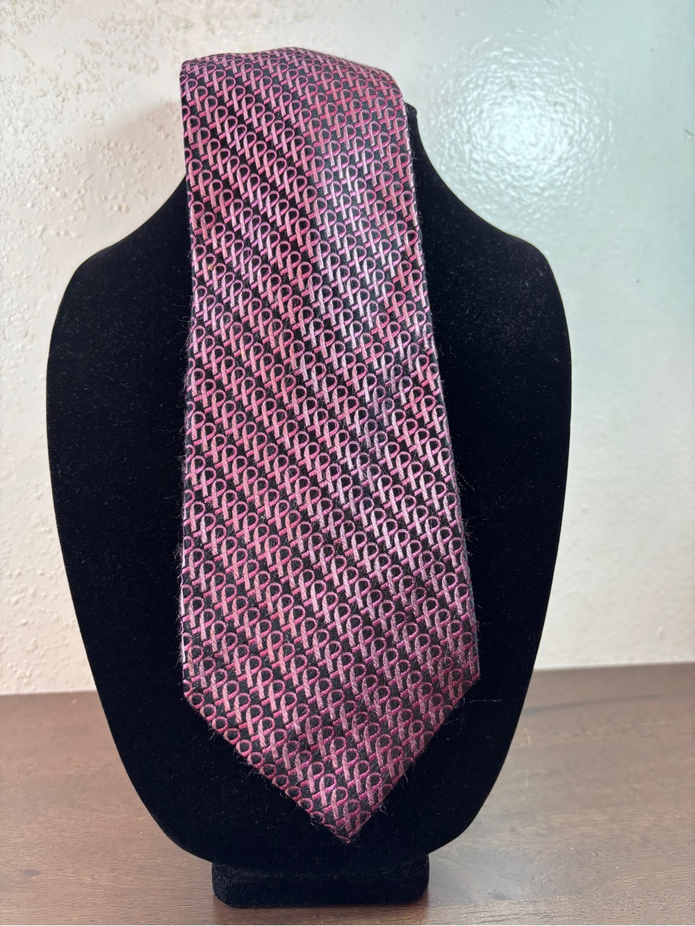 Cancer Awareness Pink Silk Tie